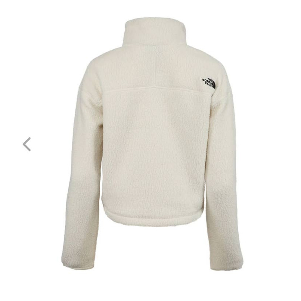 NEW The North Face TNF Cropped Fleece 1/4 Zip Jacket - LARGE - vintage white - L - Picture 3 of 7